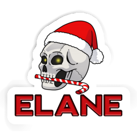 Christmas Skull Sticker Elane Image