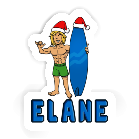 Sticker Weihnachtssurfer Elane Image