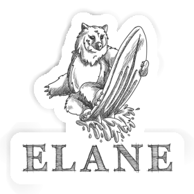 Sticker Elane Surfer Image