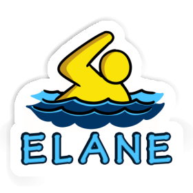 Swimmer Sticker Elane Image