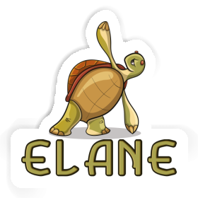 Sticker Elane Yoga Turtle Image