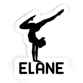 Sticker Yoga-Frau Elane Image