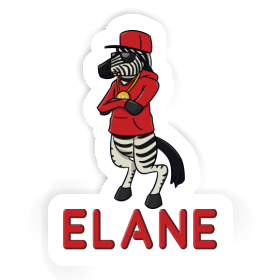 Sticker Zebra Elane Image