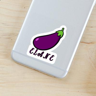 Aubergine Sticker Elane Notebook Image