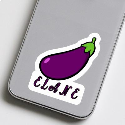 Aubergine Sticker Elane Notebook Image