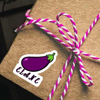 Sticker Elane Aubergine Image