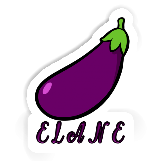 Sticker Elane Aubergine Notebook Image