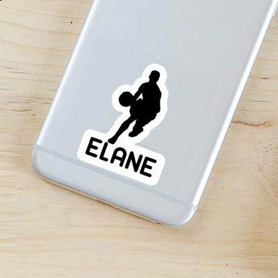 Elane Sticker Basketball Player Notebook Image