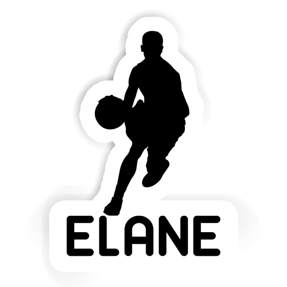 Elane Sticker Basketball Player Laptop Image