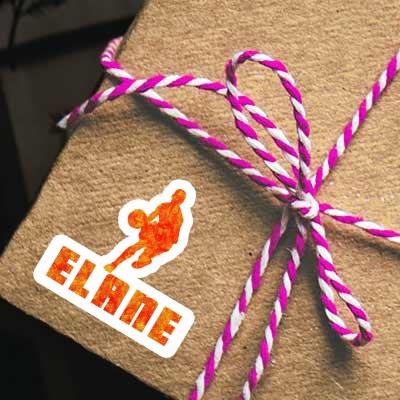 Elane Sticker Basketball Player Laptop Image