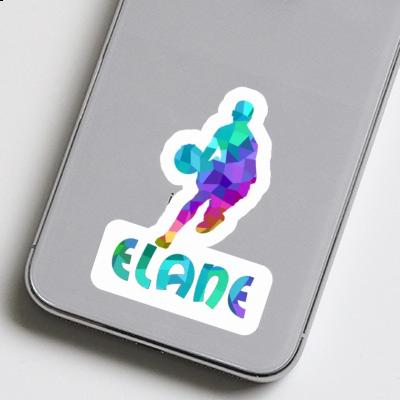 Sticker Basketball Player Elane Laptop Image