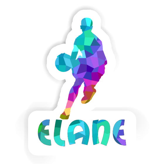 Sticker Elane Basketballspieler Notebook Image