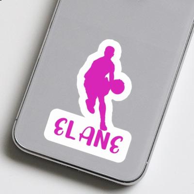 Sticker Basketballspieler Elane Laptop Image