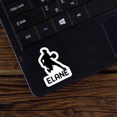 Autocollant Elane Joueuse de basket-ball Laptop Image