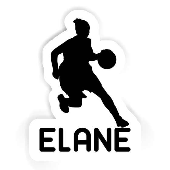 Basketball Player Sticker Elane Laptop Image