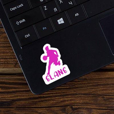 Sticker Elane Basketballspielerin Notebook Image