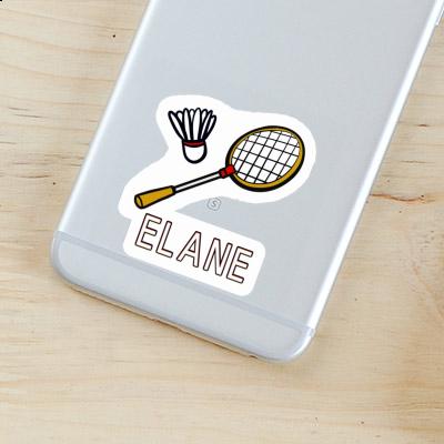 Badminton Racket Sticker Elane Image