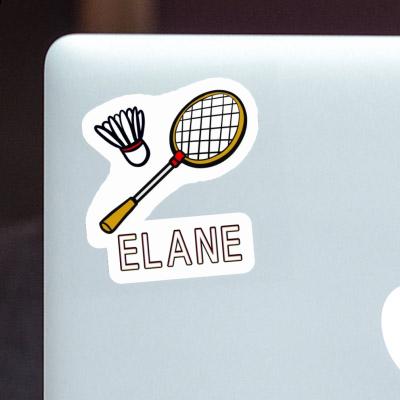 Badminton Racket Sticker Elane Image