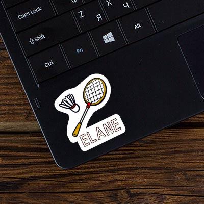 Badminton Racket Sticker Elane Image