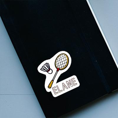 Badminton Racket Sticker Elane Notebook Image