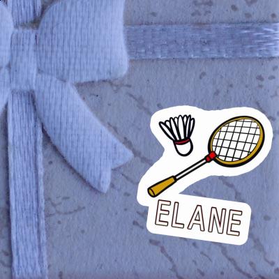 Sticker Badmintonschläger Elane Notebook Image