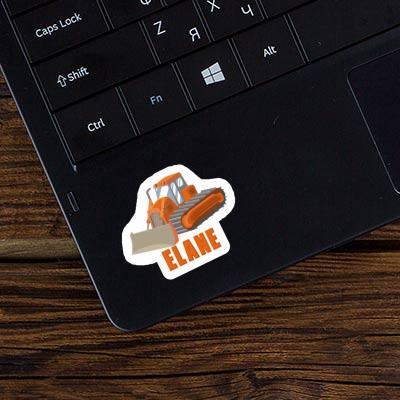 Excavator Sticker Elane Laptop Image