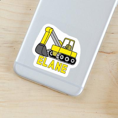 Sticker Excavator Elane Laptop Image