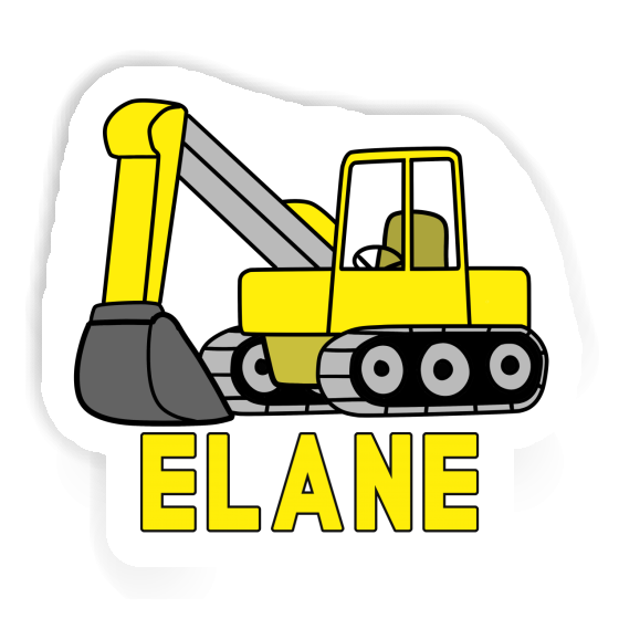 Sticker Excavator Elane Gift package Image