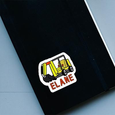 Elane Sticker Mini-Excavator Notebook Image