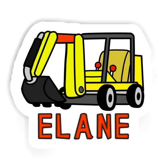 Elane Sticker Mini-Excavator Notebook Image