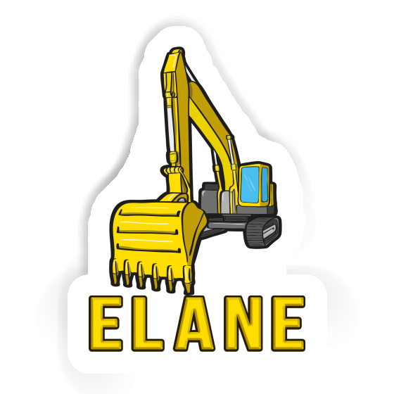 Excavator Sticker Elane Notebook Image