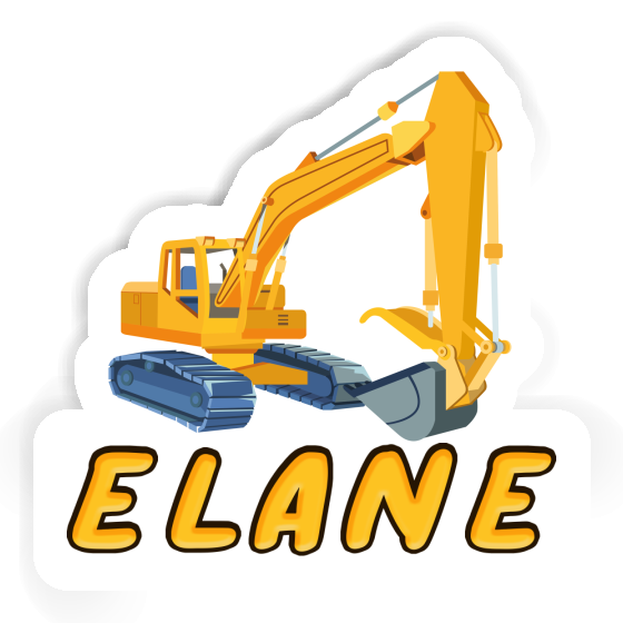 Excavator Sticker Elane Notebook Image