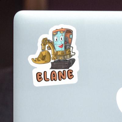 Elane Sticker Excavator Notebook Image