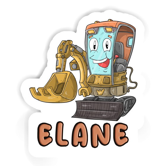 Elane Sticker Excavator Notebook Image