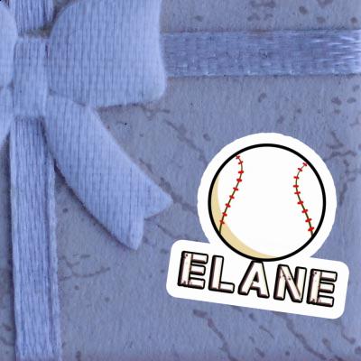 Elane Sticker Baseball Ball Laptop Image