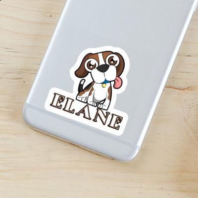 Aufkleber Elane Beagle Notebook Image