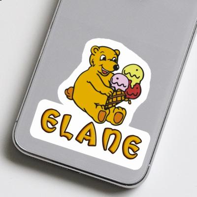 Ice Cream Bear Sticker Elane Laptop Image