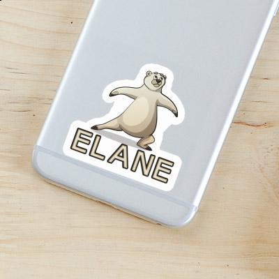 Yoga Bear Sticker Elane Image