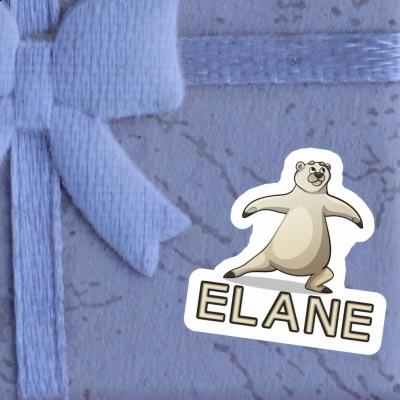 Yoga Bear Sticker Elane Notebook Image