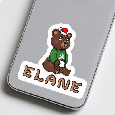 Elane Sticker Christmas Bear Laptop Image