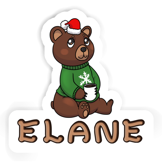 Elane Sticker Christmas Bear Laptop Image