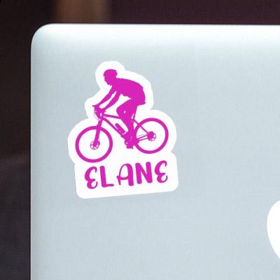 Biker Sticker Elane Notebook Image