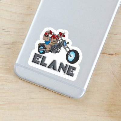 Elane Sticker Motorbike Rider Image