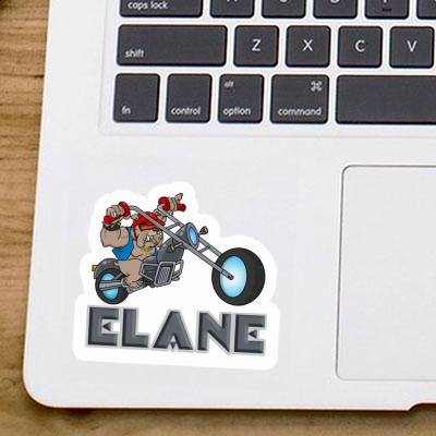 Elane Sticker Motorbike Rider Image