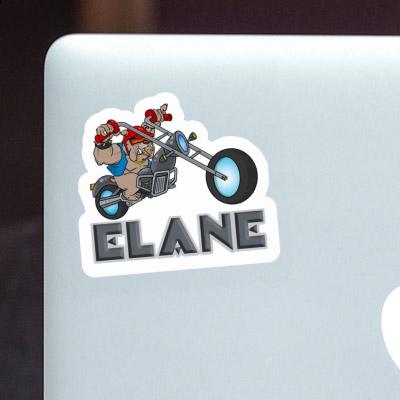 Elane Sticker Motorbike Rider Laptop Image