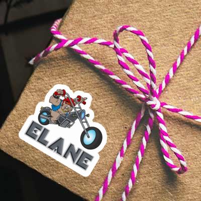 Elane Sticker Motorradfahrer Laptop Image