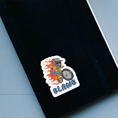 Biker Sticker Elane Laptop Image