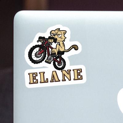 Elane Autocollant Chat à vélo Laptop Image