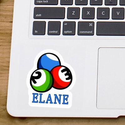 Sticker Elane Billardkugel Laptop Image