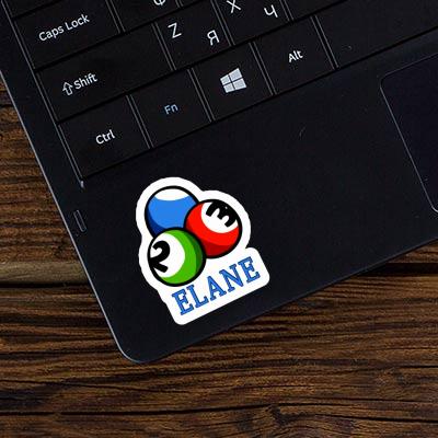 Sticker Elane Billiard Ball Image